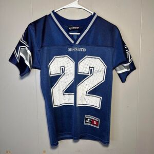 Vintage 90s NFL Dallas Cowboys Emmitt Smith 22 Sportswear Jersey Size Kids Small